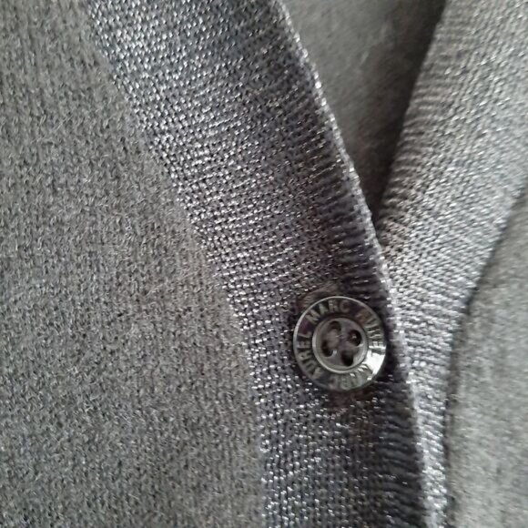 MARC AUREL \ V-Neck Button Down Fine Knit Long Cardigan Black Sz M | Eu 40 - Picture 6 of 13